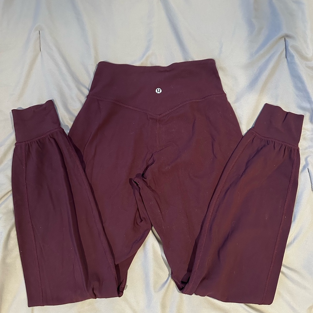 Lululemon Align joggers (burgundy)